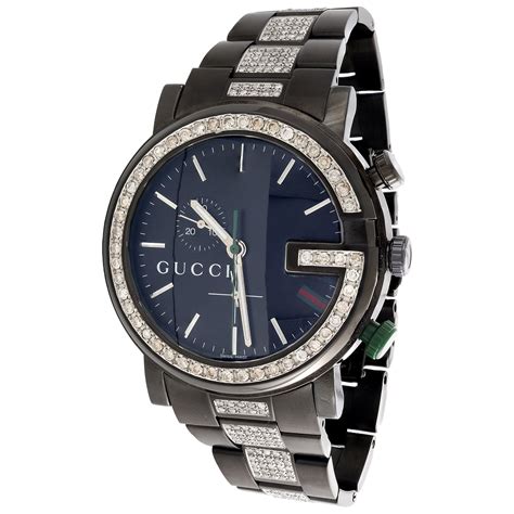 mens diamond gucci watch cheap|gucci watch for men black.